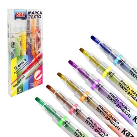 MARCATEXTO APAGAVEL C/6 KAZ
